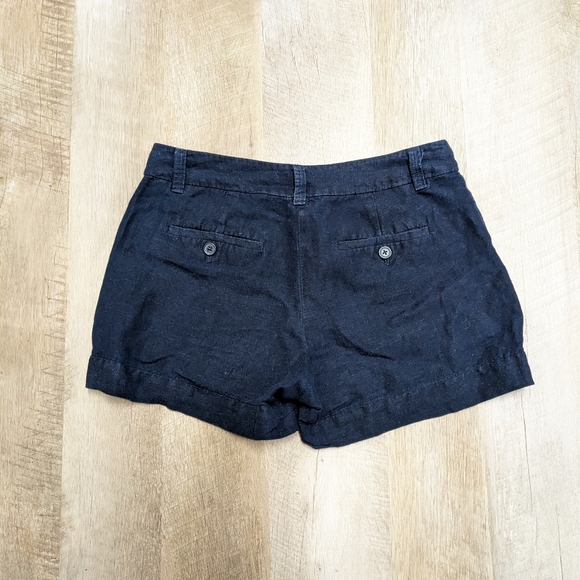 Ann Taylor Loft Navy Blue Linen Blend shorts - Picture 6 of 9